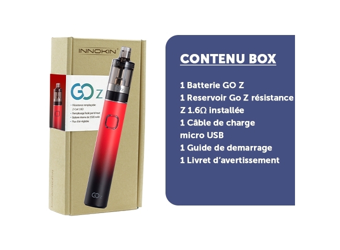 KIT GO Z INNOKIN ROUGE ET NOIRE