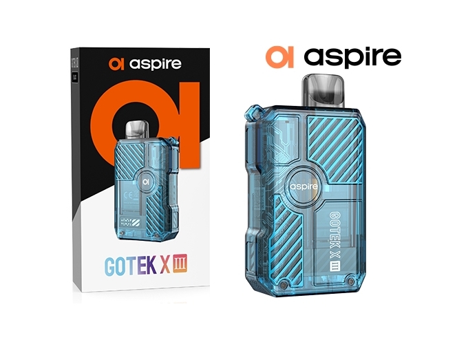 KIT GOTEK X 3  ASPIRE BLEU