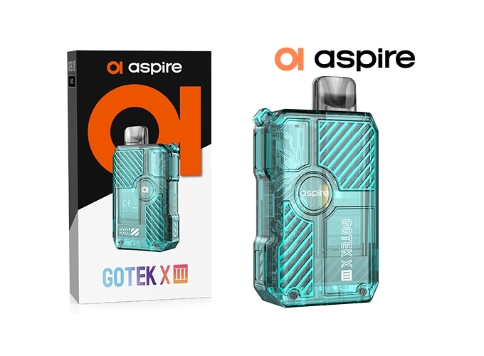 KIT GOTEK X 3  ASPIRE CYAN