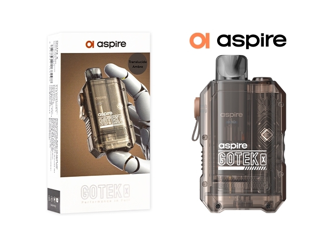 KIT GOTEK X ASPIRE TRANSLUCIDE AMBRE