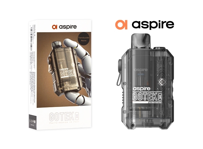KIT GOTEK X ASPIRE TRANSLUCIDE NOIRE