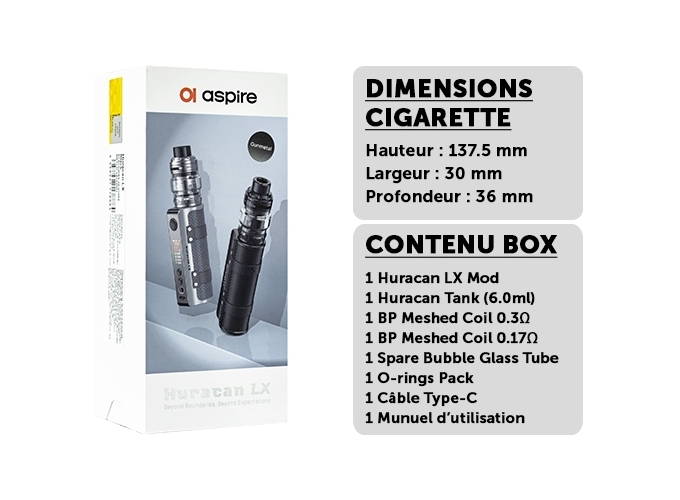 KIT HURRACAN LX GUN METAL