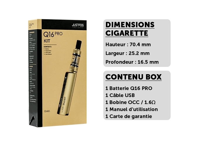 KIT JUSTFOG Q16 PRO GOLD (1)