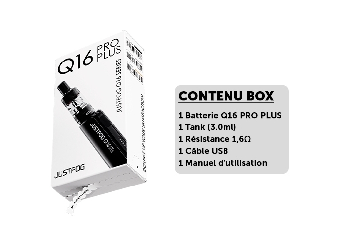 KIT JUSTFOG  Q16 PRO PLUS NOIRE (1)