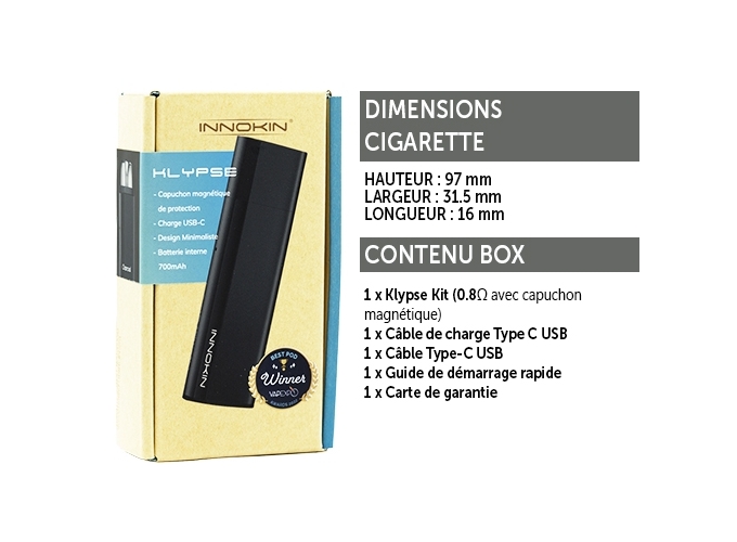 KIT KLIPSE INNOKIN CHARCOAL