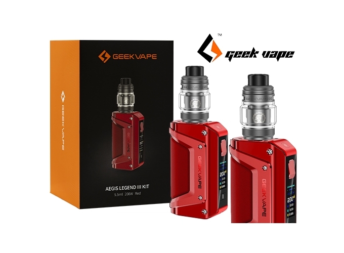 KIT LEGEND 3 GEEKVAP RED (ACCUS NON FOURNIS