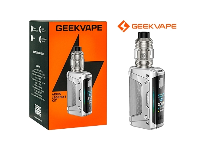KIT LEGEND 5 GEEKVAP SILVER (ACCUS NON FOURNIS