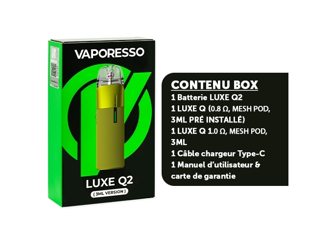 KIT LUXE Q2 VAPORESSO  GREEN
