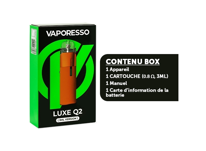 KIT LUXE Q2 VAPORESSO  ORANGE