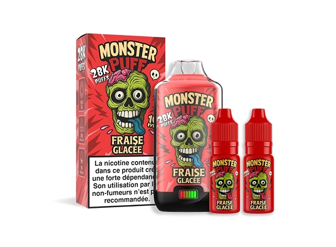 KIT MONSTER 28K FRAISE GLACÉE 20 MG