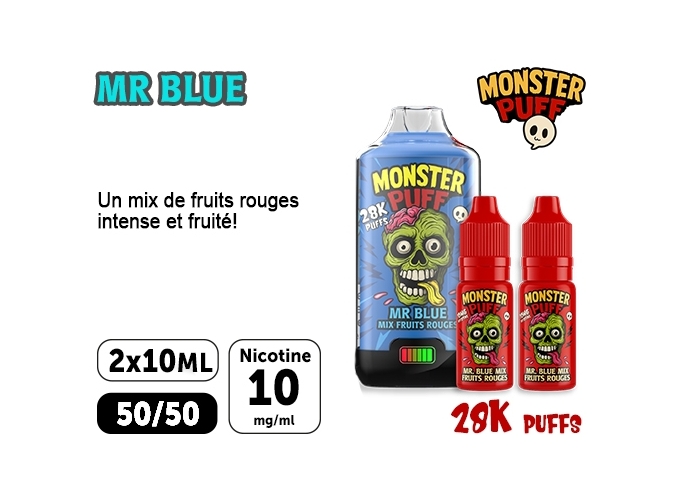 KIT MONSTER 28K Mr BLUE 10 MG