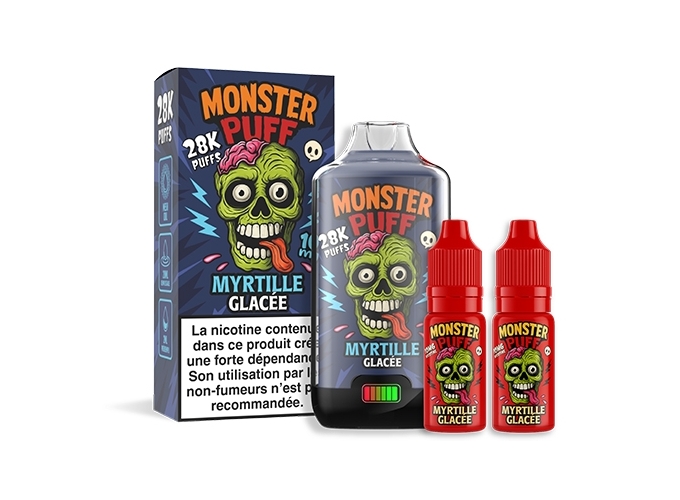 KIT MONSTER 28K MYRTILLE GLACÉE 20 MG