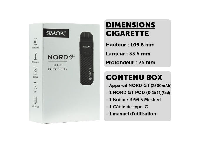 KIT NORD GT SMOKTECH  CARBON