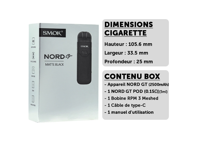 KIT NORD GT SMOKTECH NOIR MAT