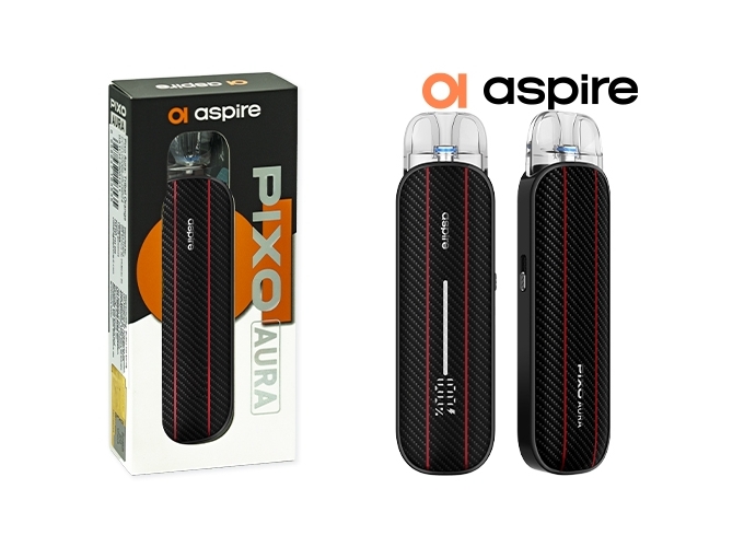 KIT PIXO AURA ASPIRE CARBON BLACK 1300 Mha