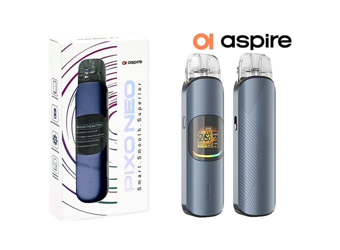 KIT PIXO NEO ASPIRE BLEUE CHARCOAL 1300 Mha