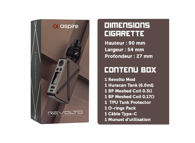 KIT REVOLTO ASPIRE COPPER BLACK