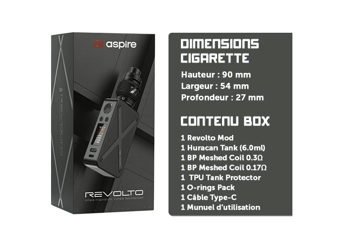 KIT REVOLTO ASPIRE FULL BLACK