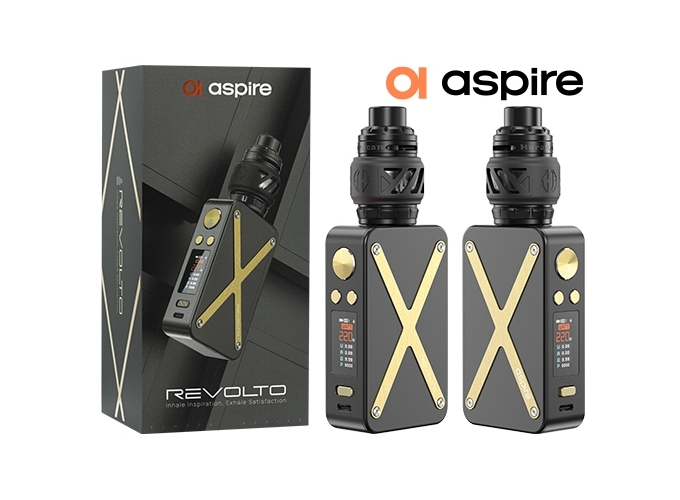 KIT REVOLTO ASPIRE GOLD BLACK