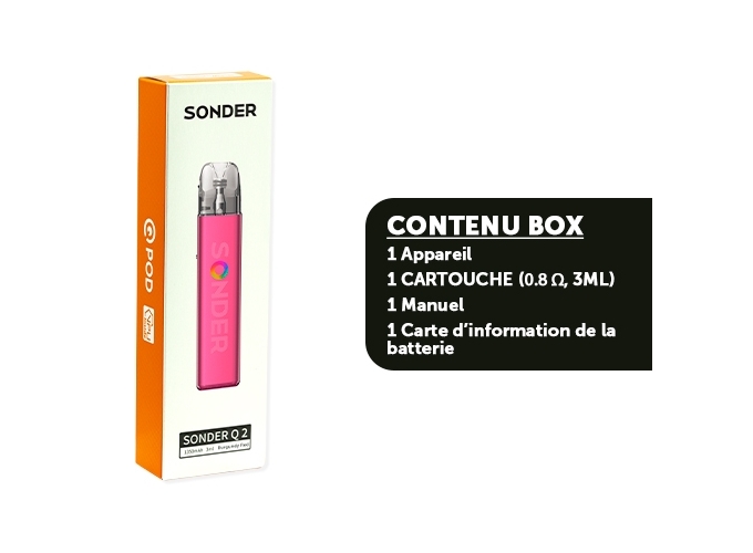 KIT SONDER Q2 GEEKVAP BURGUNDY RED