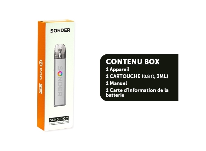 KIT SONDER Q2 GEEKVAP MOONLIGHT SILVER