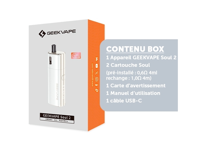 KIT SOUL 2 GEEKVAP BLANCHE