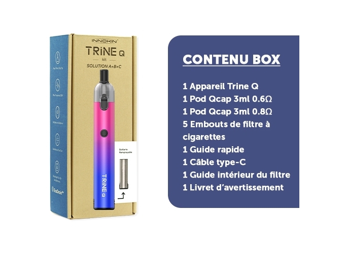 KIT TRINE Q INNOKIN BLEU ET VIOLETTE