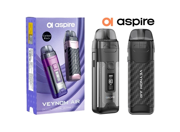 KIT VEYNOM AIR ASPIRE CARBON BLACK 2800 mha