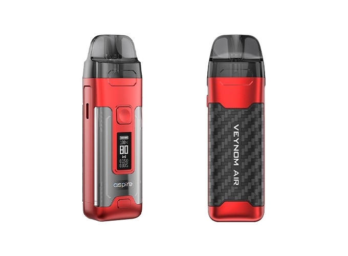 KIT VEYNOM AIR ASPIRE CARBON ROUGE 2800 mha