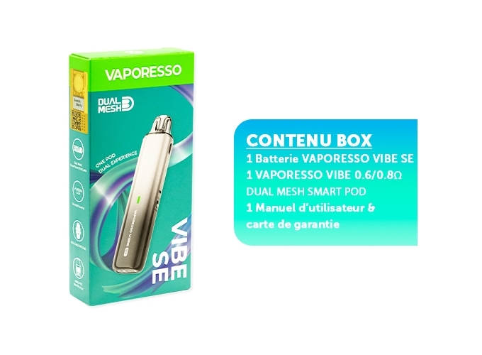 KIT VIBE SE VAPORESSO 1100 MHA BLANCHE
