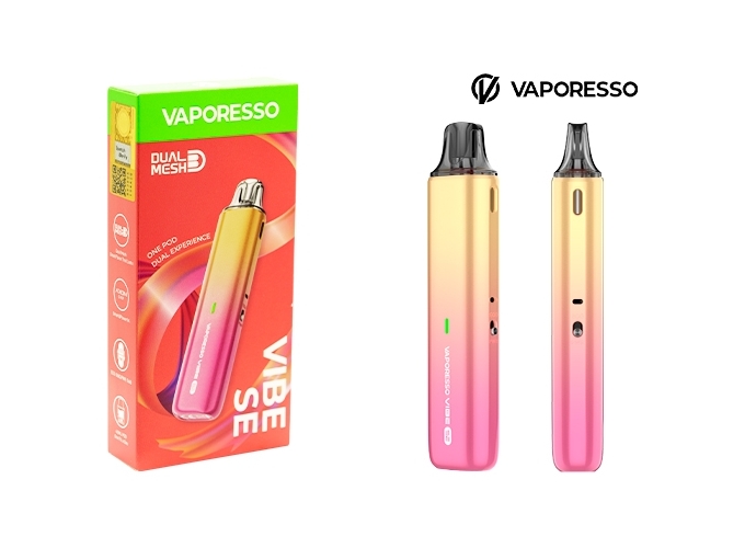 KIT VIBE SE VAPORESSO 1100 MHA OR ET ROSE