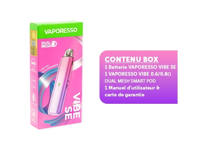 KIT VIBE SE VAPORESSO 1100 MHA VIOLET RAISIN