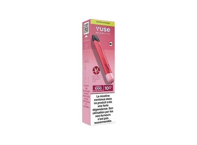 KIT VUSE RELOAD PEN 1000 FRAISE ICE 10 MG