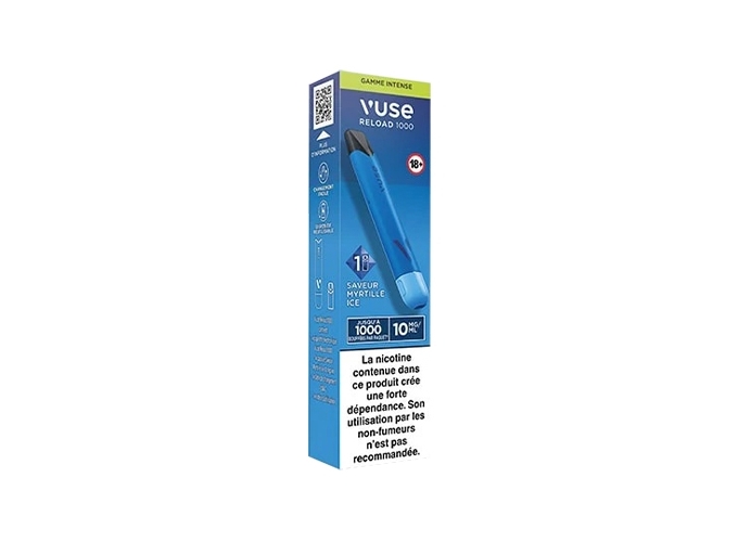 KIT VUSE RELOAD PEN 1000 MYRTILLES 10 MG