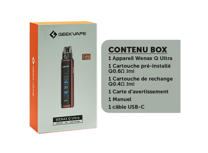 KIT WENAX Q ULTRA 1300 mha ORANGE