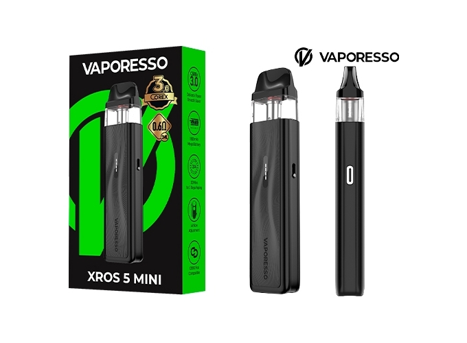 KIT XROS 5 MINI VAPORESSO 1500 Mha BLACK