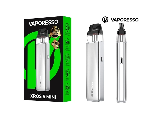 KIT XROS 5 MINI VAPORESSO 1500 Mha TITANIUM