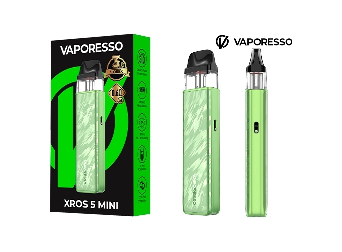 KIT XROS 5 MINI VAPORESSO 1500 Mha VERTE