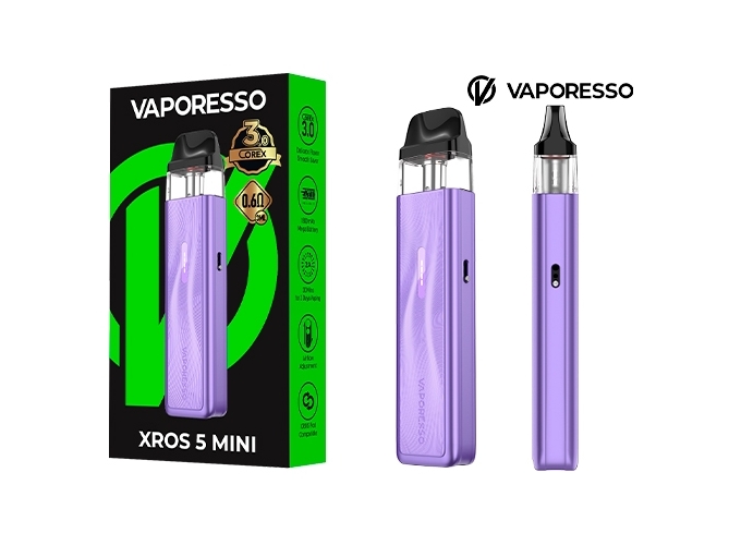 KIT XROS 5 MINI VAPORESSO 1500 Mha VIOLET SIK