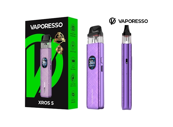 KIT XROS 5  VAPORESSO 1000 Mha VIOLET SIK