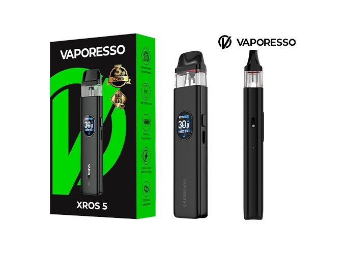 KIT XROS 5  VAPORESSO 1500 Mha BLACK