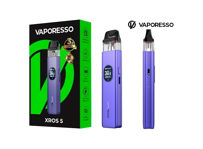 KIT XROS 5  VAPORESSO 1500 Mha VIOLETTE