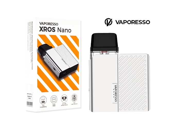 KIT XROS NANO VAPORESSO SILVER