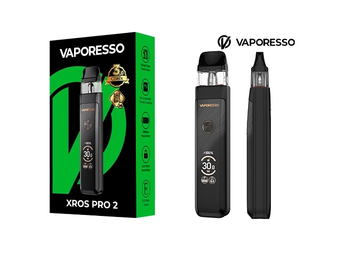 KIT XROS PRO 2  VAPORESSO 2000 Mha BLACK