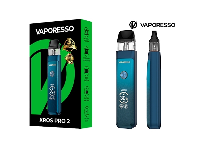 KIT XROS PRO 2  VAPORESSO 2000 Mha BLUE