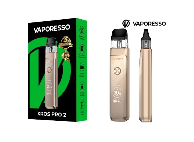 KIT XROS PRO 2  VAPORESSO 2000 Mha GOLD