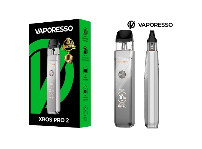 KIT XROS PRO 2  VAPORESSO 2000 Mha SILVER