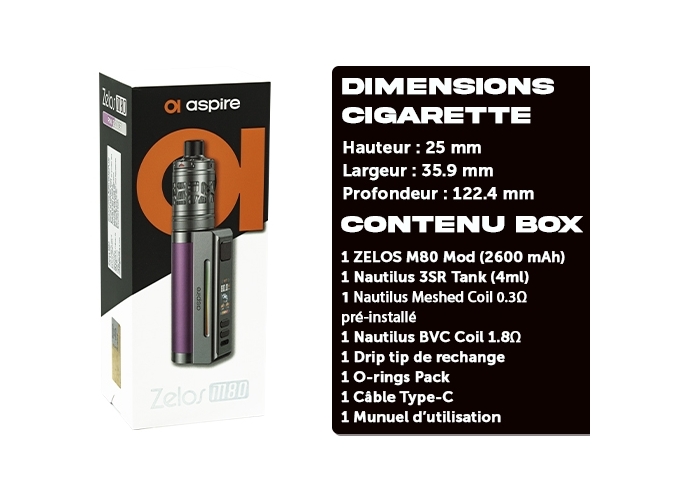 KIT ZELOS M80 PINK SILVER