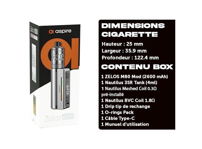 KIT ZELOS M80 SILVER