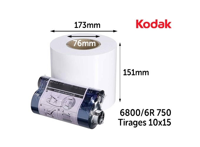 Kodak 6800 6R 750 tirages 10x15